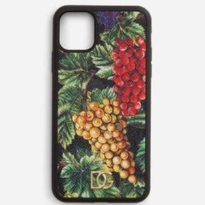 Dolce & Gabbana Multicolor Grape Print Phone Case- iPhone 11 Pro Max NEW in box